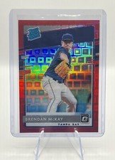 2020 Donruss Optic Rated Rookies  Pandora Red Prizm No. 36 BRENDAN MCKAY #/79