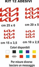 adesivi Kia vinile prespaziati pvc  12 pz  pvc auto moto caschi