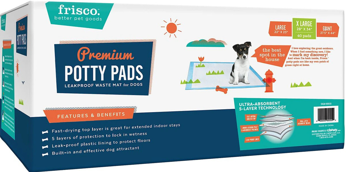 chewy potty pads
