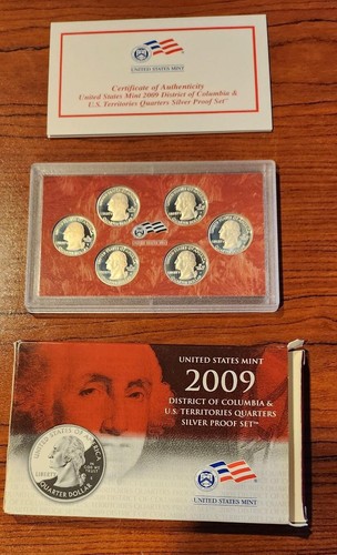 2009 D.C. & U.S Territories Quarter Silver Proof Set U.S
