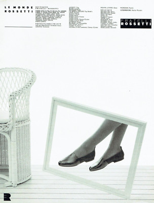 advertising 1022 1990 shoes pumps Fratelli Rossetti
