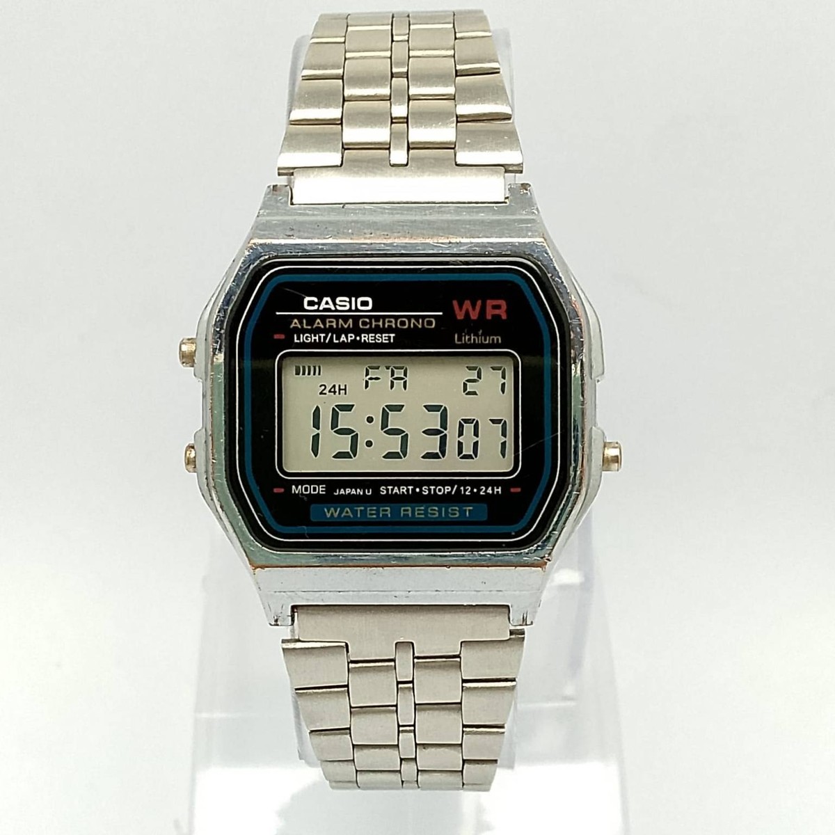 Casio 593 A159W Alarm Chrono Quartz Vintage Men's Watch | eBay