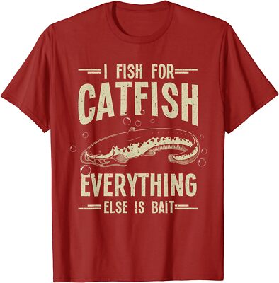 Funny Catfishing Design For Catfish Fishing T-Shirt