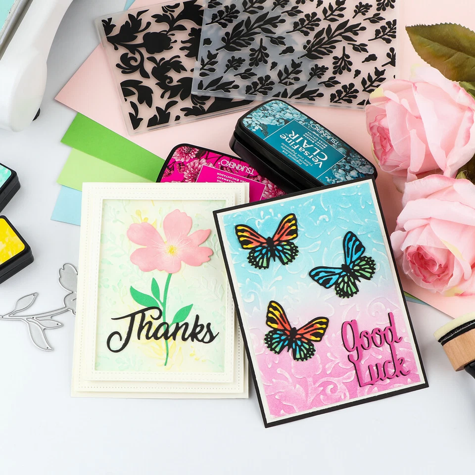 2D Embossing Folder For DIY Scrapbooking Craft Card Making Foto 4 de 4