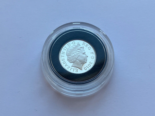 Simply-Coins ~2010 Argent Preuve Bouclier Cinq 5 Pence Pièce de Monnaie - Photo 4 sur 5