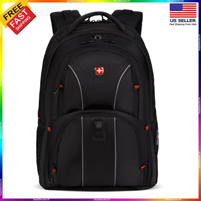 Swiss Gear Business Backpack Office Laptop Computer Travel Bag