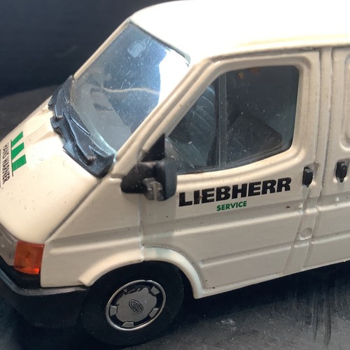 1:35 Schabak 1300 Ford Transit Hans Warner Liebherr Service Werbemodell OVP S7 - Bild 9 von 9