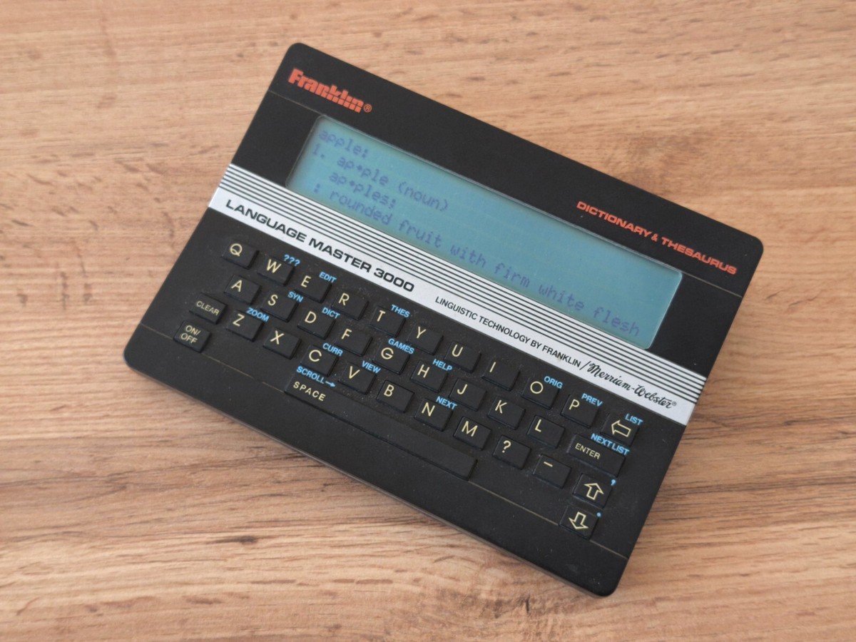 Franklin Language Master 3000 electronic dictionary | eBay