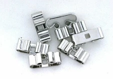 EIGHT 3/5 x 1/5 INCH SILVER COLOR BOLO TIE SLIDE FINDING CF398