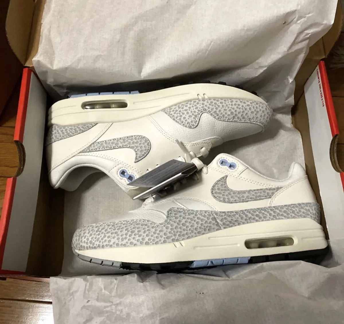 Nike AIR MAX 1 SAFARI SUMMIT WHITE PHANTOM FB5059-100 (WMNS US12/29cm) authentic
