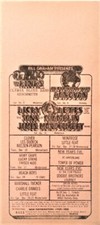 Kinks Concert Menu Handbill Randy Tuten 1974