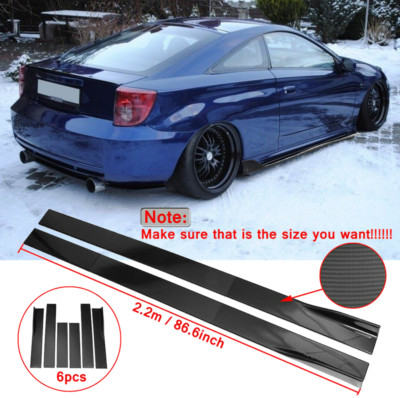 86.6'' Seitenschweller Sideskirts Schweller Carbon Optik für Toyota Celica T23