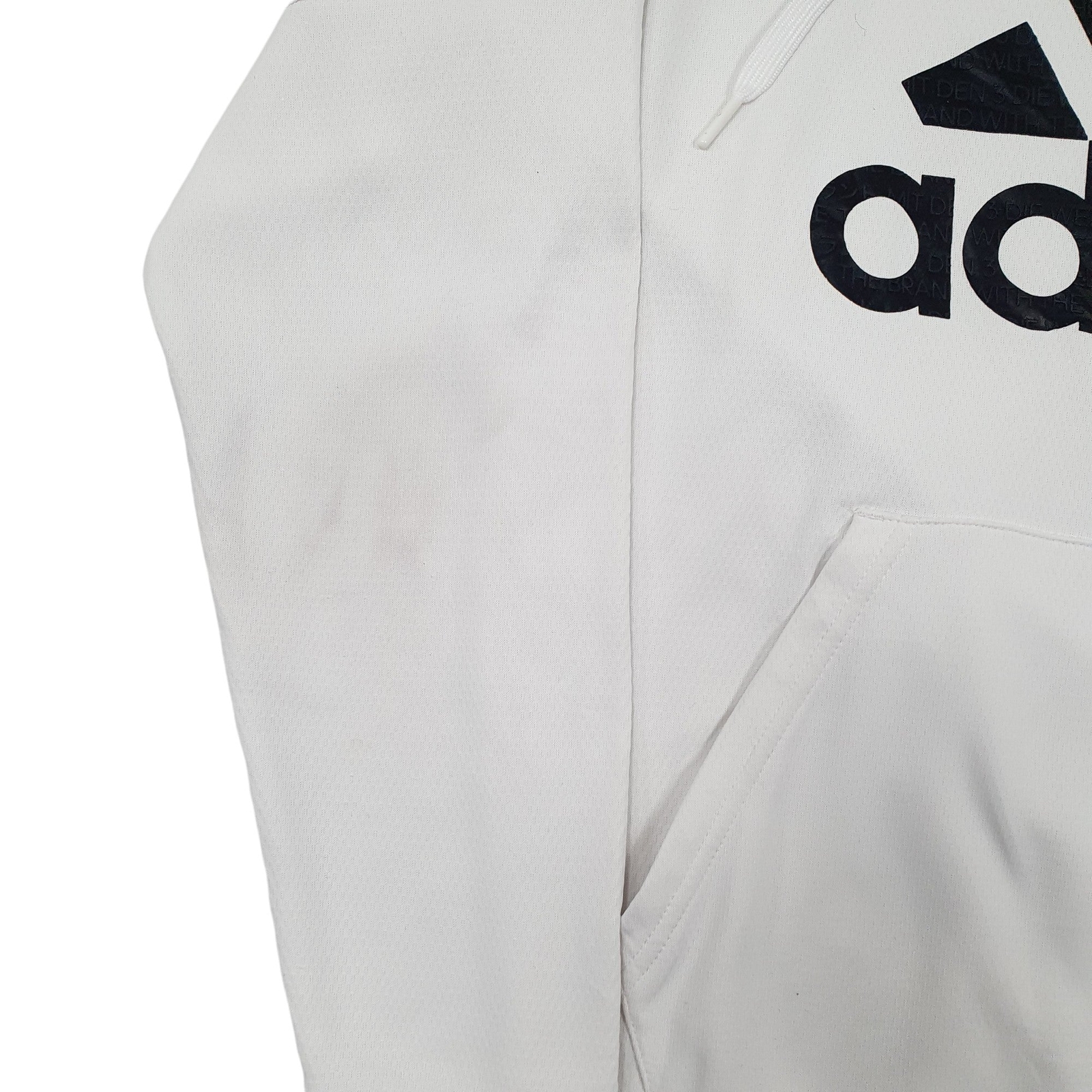 ADIDAS Hoodie Cotton Blend Jumper Sweatshirt Mens M image 4