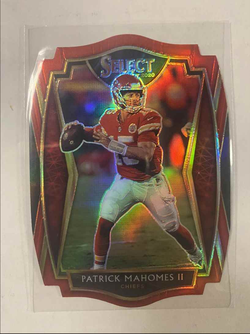 2020 PANINI SELECT RED DIE-CUT PATRICK MAHOMES II KANSAS CITY CHIEFS #130