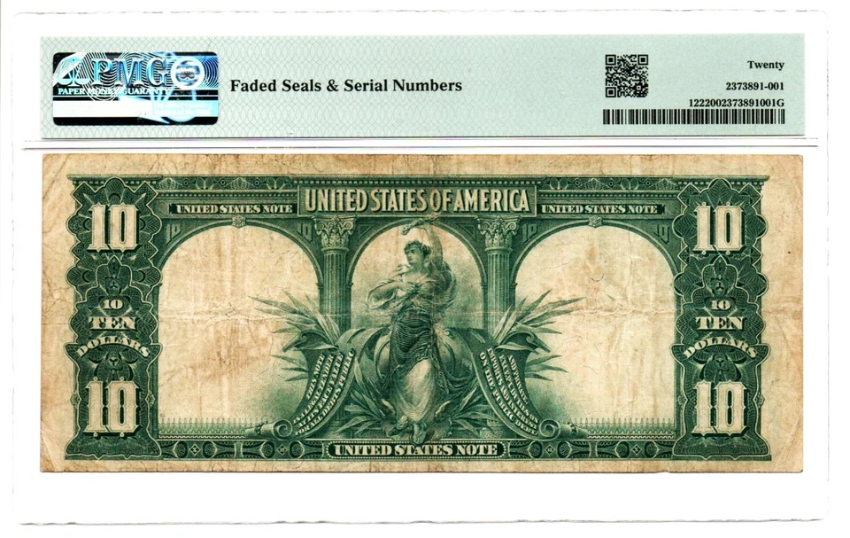 Fr. 122 1901 Legal Tender Note Speelman / White PMG Very Fine 20 - Image 2 of 2