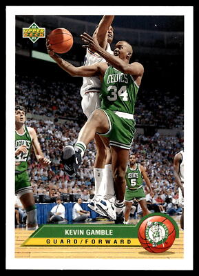 1992 Upper Deck McDonald's Kevin Gamble  #BT4 Boston Celtics Basketball Card