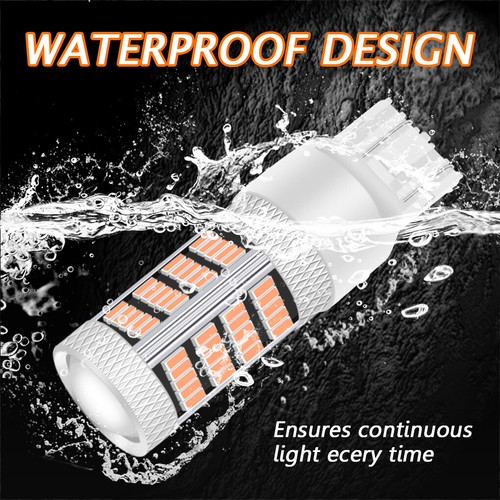 4X Pink 7443 7444 7440 LED Reverse Turn Signal Blinker Parking DRL Light Bulbs - Picture 5 of 7