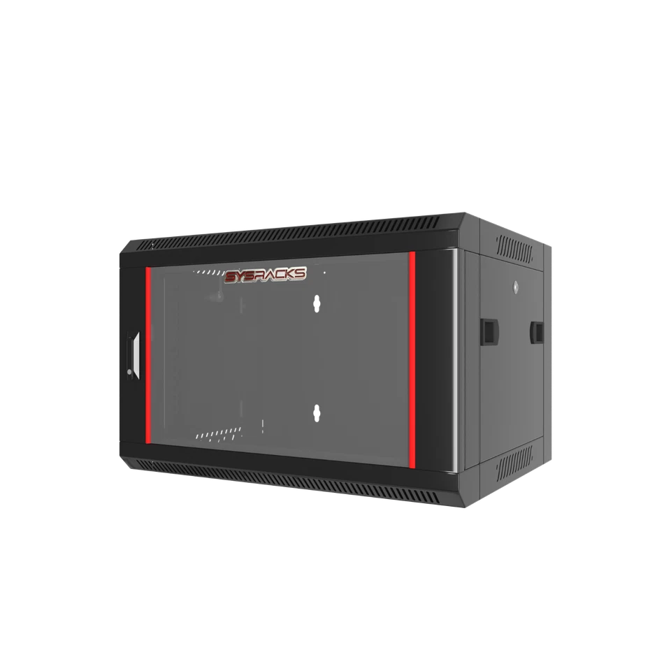 9U Wall Mount Server Rack Locking Network Cabinet For Av Electronics Data Rack - Image 2 of 4