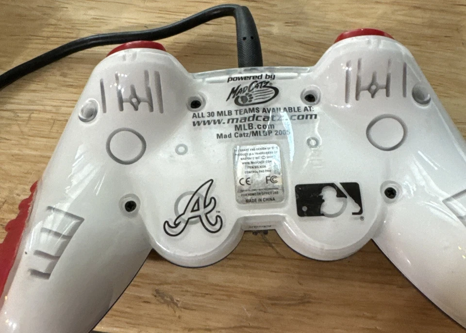 Playstation PS2 и красный, BluePlayStation2BravesMadcatz All30MLBTeams проводной контроллер - Изображение 3 из 4