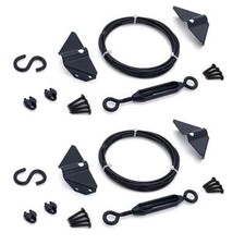 Durable Anti Sag Gate Kit for Wooden Fence, Anti-Sag Gate Support Cable Kit i...