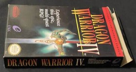 DRAGON WARRIOR IV NES BOX ONLY NINTENDO SEAL NICE ENIX