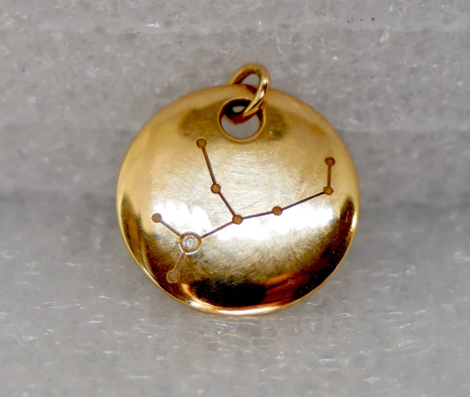 WEMPE Gold Anhänger Constellation by Kim 18k 750er 1 Brillant G - SI Jungfrau - Bild 2 von 4