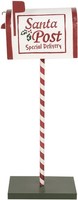 Clayre & Eef 5Y1264 Briefkasten Weihnachtliche Dekoration Weiß Rot 19X33X92 Cm