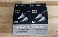Spectrum Noir Classique Dual-Tip Alcohol Markers Earth  Tints 12pc Set New