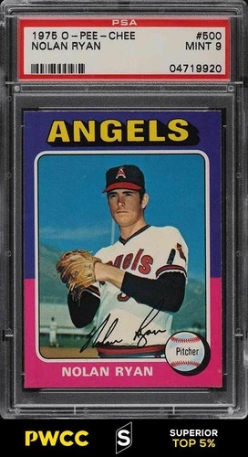 1975 O-Pee-Chee Nolan Ryan PSA 9 MINT (PWCC S - Superior Top 5%) HOF