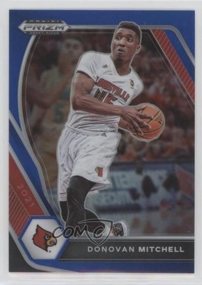 2021-22 Panini Prizm Draft Picks Blue Prizm 192/199 Donovan Mitchell #81 b8h