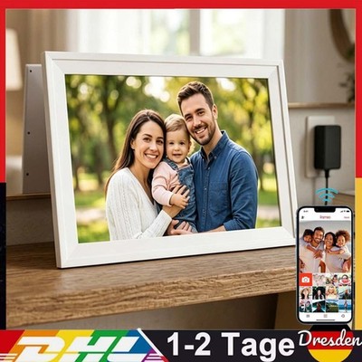 Digitaler Bilderrahmen 15,6 Zoll Frameo WLAN IPS-Touchscreen Foto Rahmen 32GB DE