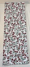 The Company Store Red & Green Garden Floral Table Runner - Cotton 15.75” X 87”