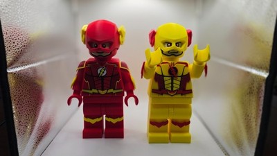 Big Brick 3D Printed Lego Minifigure (8-10+  tall)  The Flash and Reverse Flash
