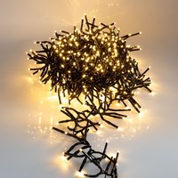 BüSchel Lichterkette Warm Weiß - 5,5M / 768LED - Deko Cluster Beleuchtung AußEn