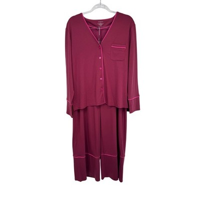 Summersalt Women's L Pink Pajama Set Sleepwear Lounge Recycled Polyester NEW