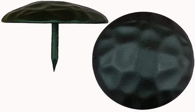 Premium Black Hammered Clavos 1.25'' Round - Pack of 25