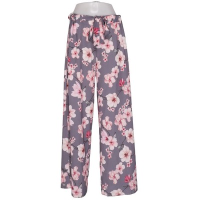 Cloud 5ive, Palazzohose, Größe: XXL, Grau/Pink/Mehrfarbig, Polyester #t9D