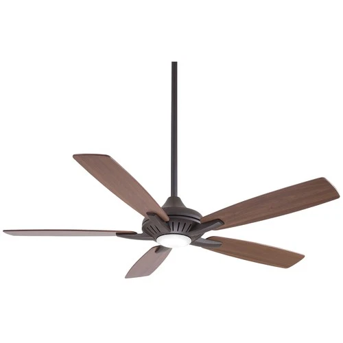 Minka Aire Dyno 52" Ceiling Fan - Medium Maple / Dark Walnut 5-Blade - Picture 3 of 6
