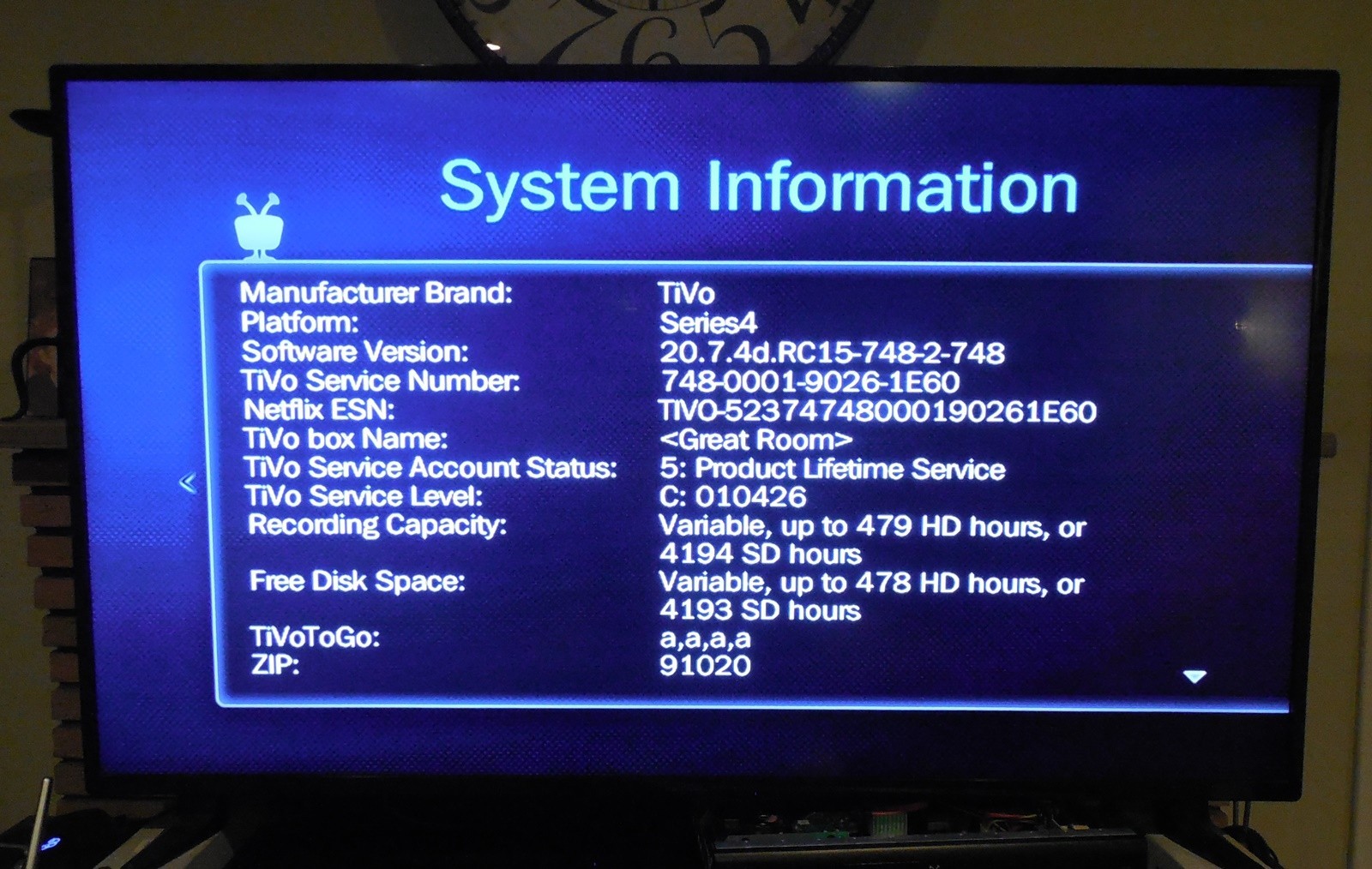 Cord Cutter Special!  Tivo TCD748000 3TB, Lifetime, OTA/Antenna and/or Cable