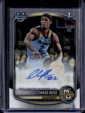 Chase Ross Marquette Basketball Topps Chrome Autograph Auto Rookie Card Big East. rookie card picture