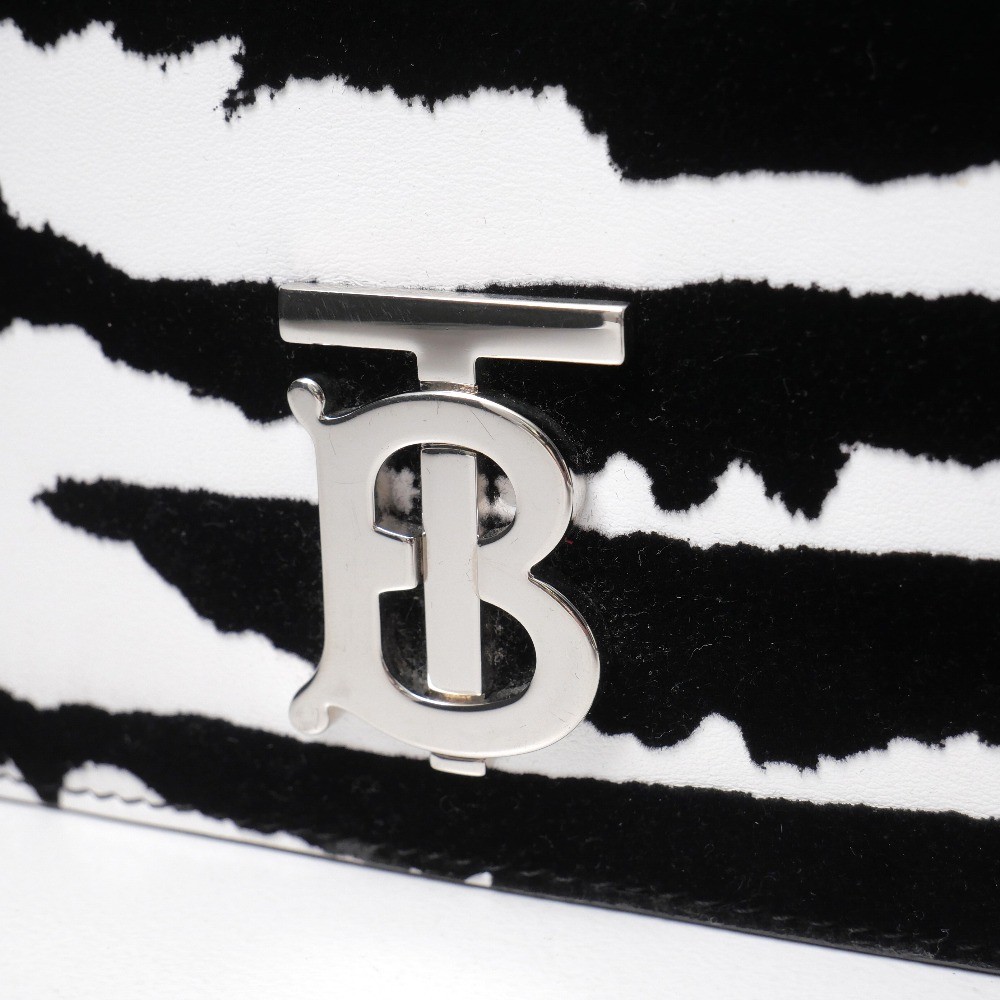 Burberry Small Lola Shoulder Bag - Zebra Pattern Flocking image 6