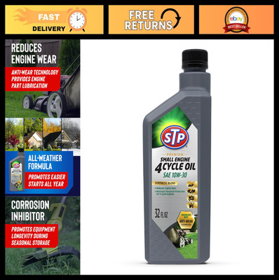Premium 4-Cycle Small Engine Oil SAE 10W-30 - Reduces Wear for Lawnmowers & Trac