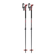 LEKI Haute Route 2 Adjustable Anthracite/Red/Black Ski Poles 65227401 