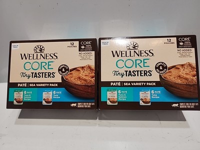 Wellness CORE Tuna Wet Cat Food Grain Free Pouches 24 Pack Protein Rich 1.75oz