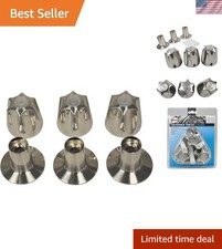 Classic Brushed Nickel Faucet Trim Kit with Handles for Price Pfister Models
