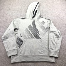 Nike Hoodie Mens Small Gray Pullover Fleece Sweatshirt Therma Fit NIKE Graphic