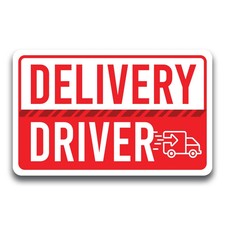 Delivery Driver Frequent Stops Magnet Decal, 5x8 inch