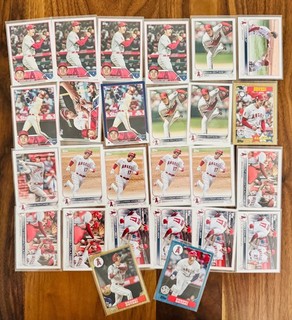 142 Assorted Shohei Ohtani Baseball Card Lot 2012 2026 Dodgers and Angels