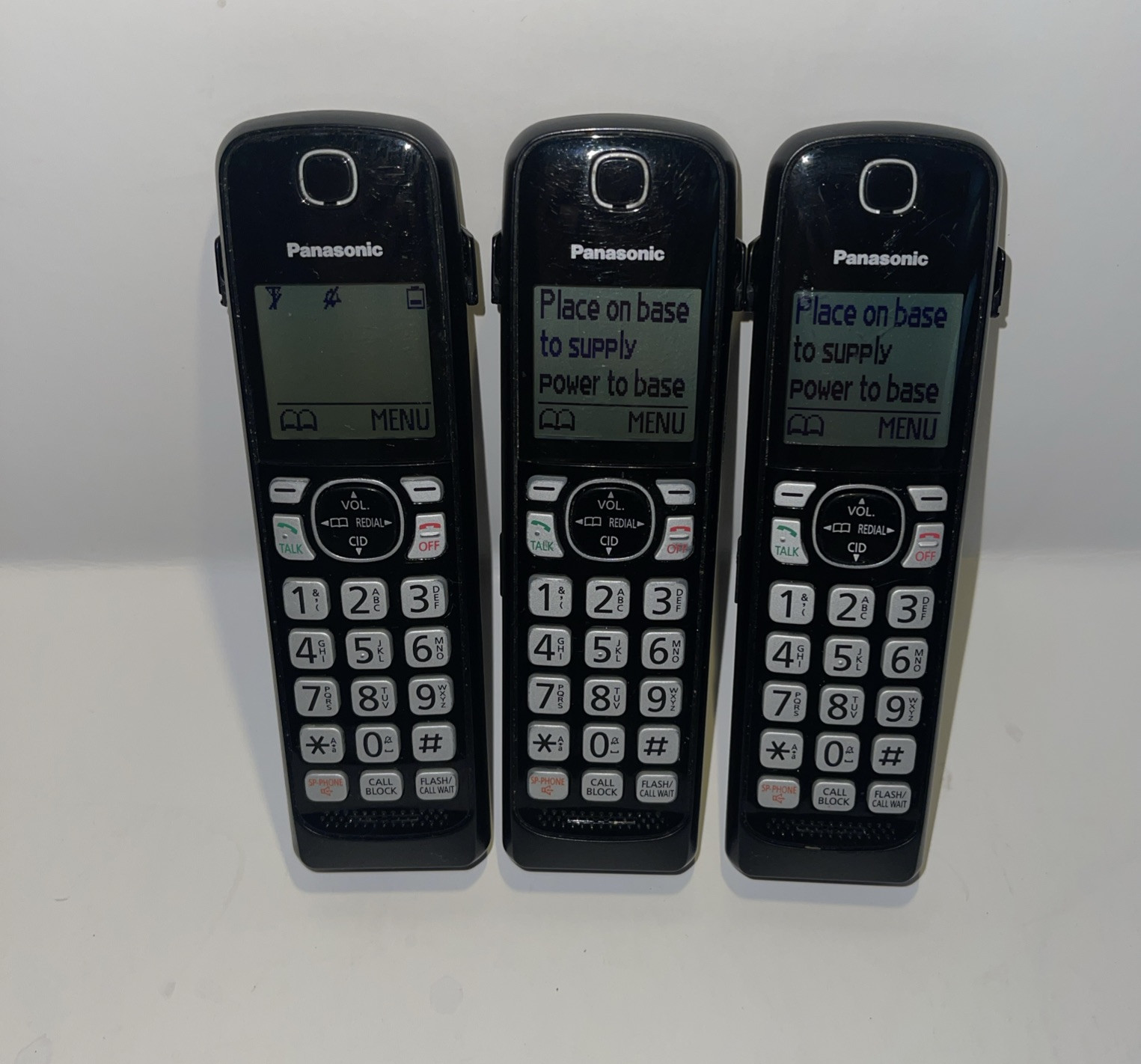 Panasonic KX-TGFA50B Cordless Phone Handset Replacement Set of 3