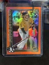 2025 Topps Update Willie MacIver Rookie TRUE ORANGE /25 Parallel RC Athletics